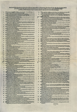 Ninety-five theses in english